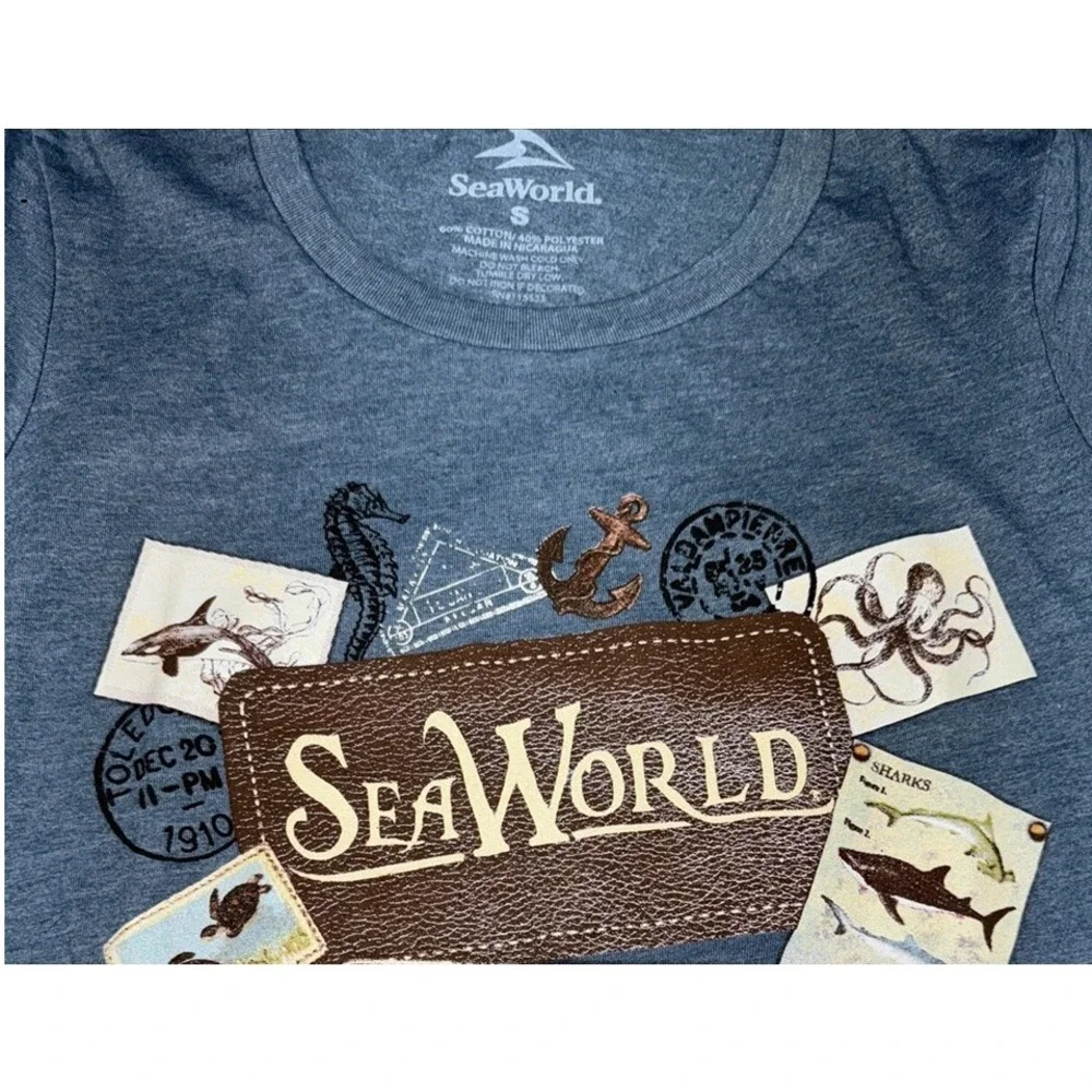 Sea World Women's Tee Shirt Short Sleeve, 2XL - Picture 4 of 7